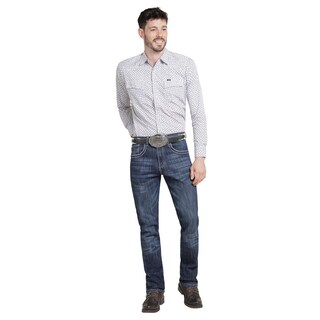 Foto 4 | Jeans Vaquero Wrangler Hombre Western Slim 262 Azul