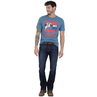 Foto 4 | Jeans Vaquero Wrangler Hombre Retro Slim Straight 285 Azul