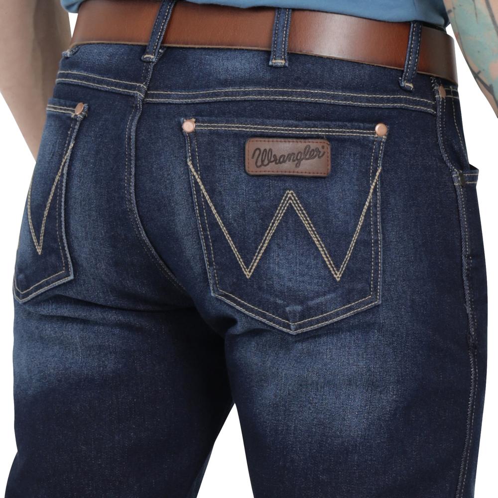 Foto 5 | Jeans Vaquero Wrangler Hombre Retro Slim Straight 285 Azul