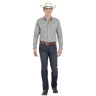 Foto 4 | Jeans Vaquero Wrangler Hombre Western Slim 276 Azul