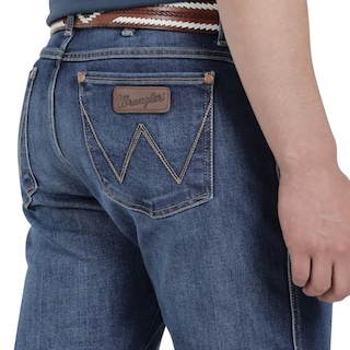 Foto 5 | Jeans Vaquero Wrangler Hombre Retro Slim Straight 480 Azul