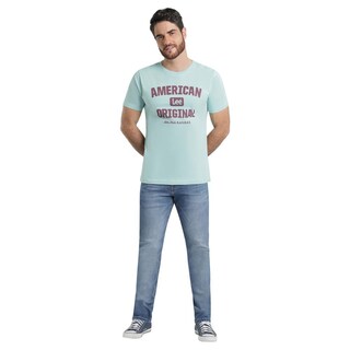 Foto 4 | Jeans Lee Hombre Quality Genuine Slim Fit 730 Azul