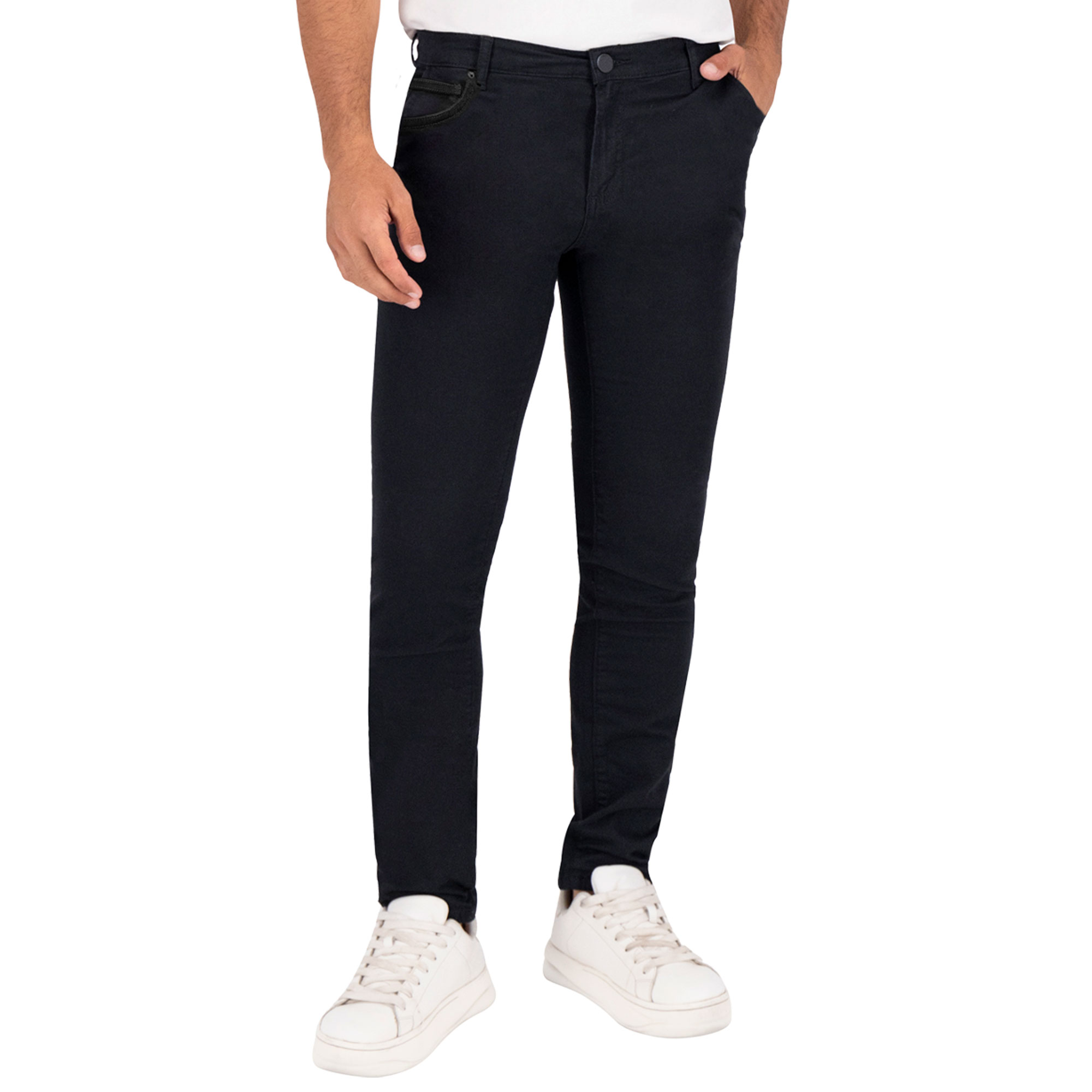 Foto 2 pulgar | Pantalón Slim Britos Jeans Hombre Mezclilla Negro 803704