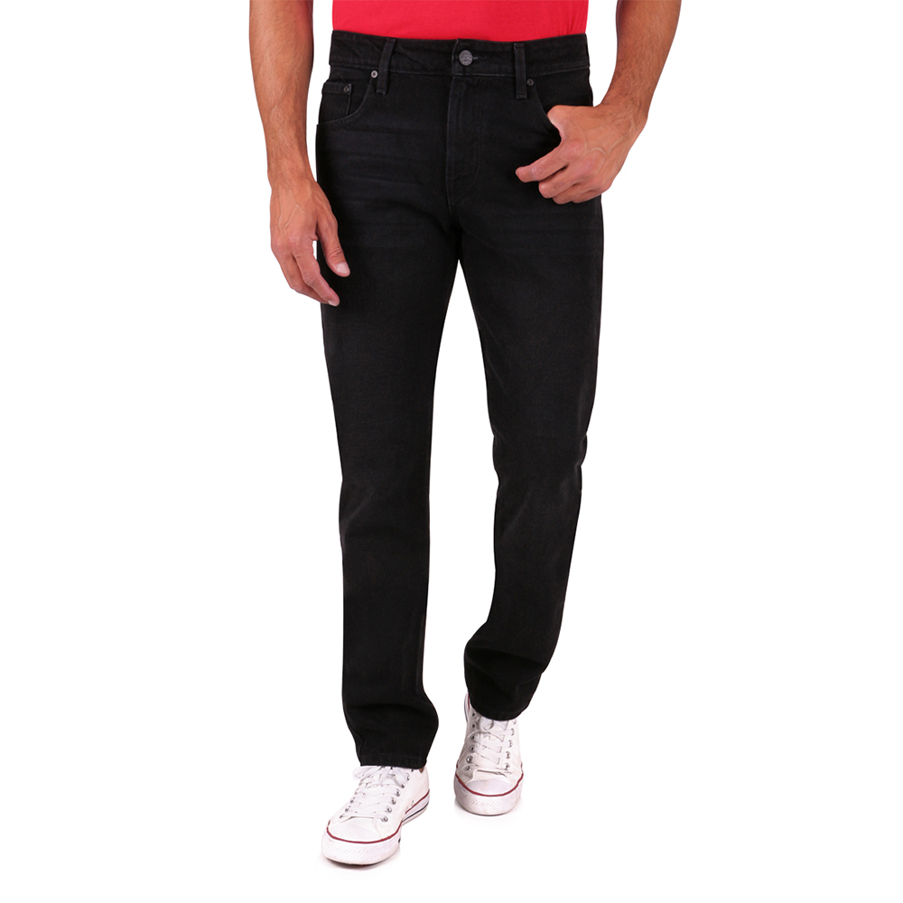 Jeans Silver Plate Crotch Rigido 1823 Color Negro  Slim Fit