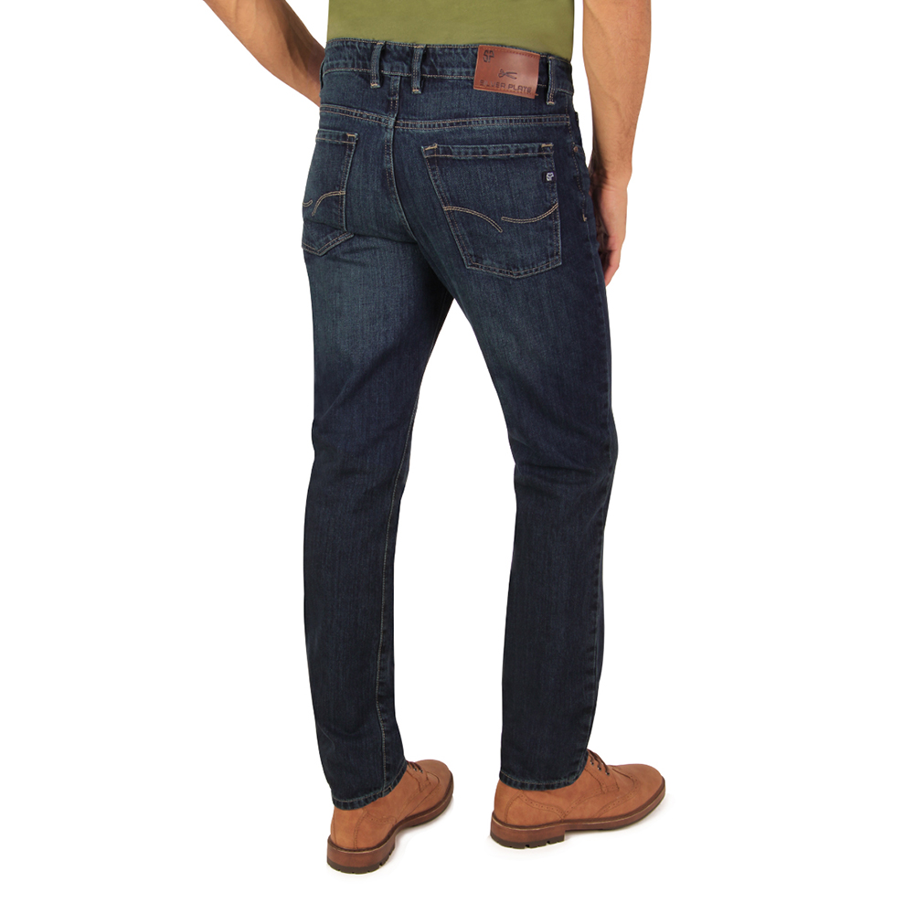 Foto 4 pulgar | Jeans Silver Plate Crotch Rigido 1824 Color  Antique  Slim Fit