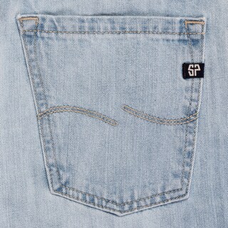 Foto 4 | Jeans Silver Plate Crotch Rigido 1821 Color Stone Bleach Slim Fit