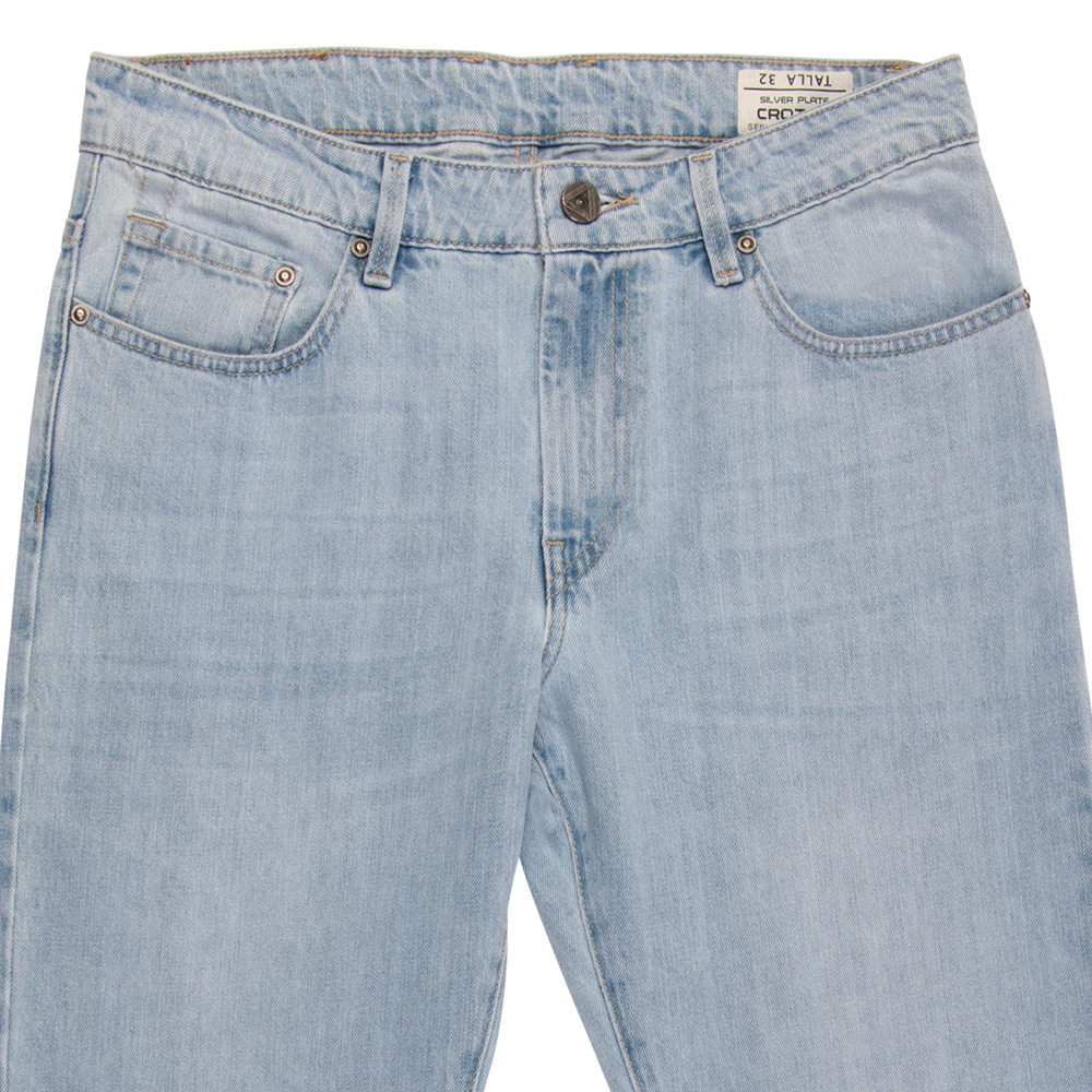 Foto 7 pulgar | Jeans Silver Plate Crotch Rigido 1821 Color Stone Bleach Slim Fit
