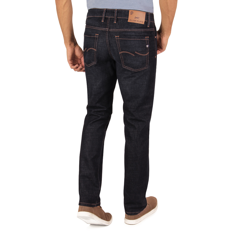 Foto 3 | Jeans Silver Plate Crotch Rigido 1820 Color Indigo Oscuro Slim Fit