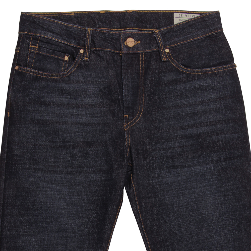 Foto 7 pulgar | Jeans Silver Plate Crotch Rigido 1820 Color Indigo Oscuro Slim Fit