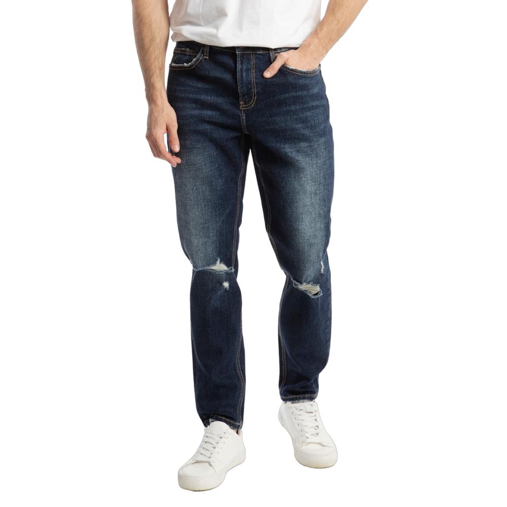 Pantalón Slim Straight Hombre Balam Bl1187 Azul Oscuro