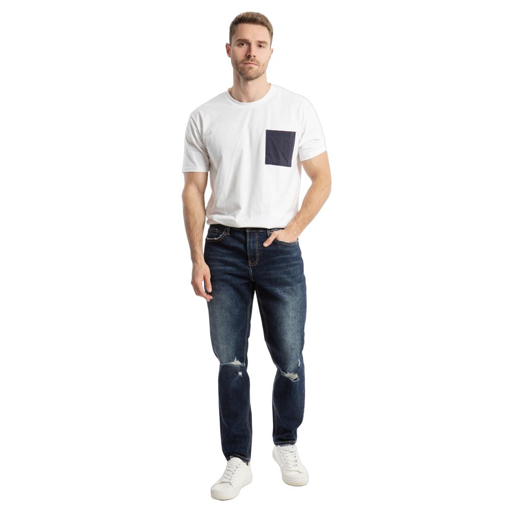 Foto 4 pulgar | Pantalón Slim Straight Hombre Balam Bl1187 Azul Oscuro