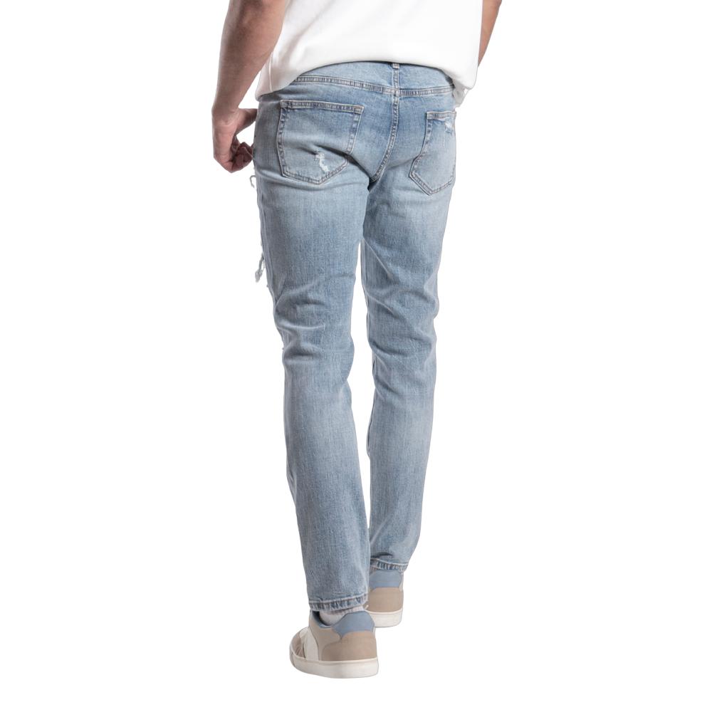 Foto 3 pulgar | Pantalón Slim Straight Hombre Balam Bl1200 Azul
