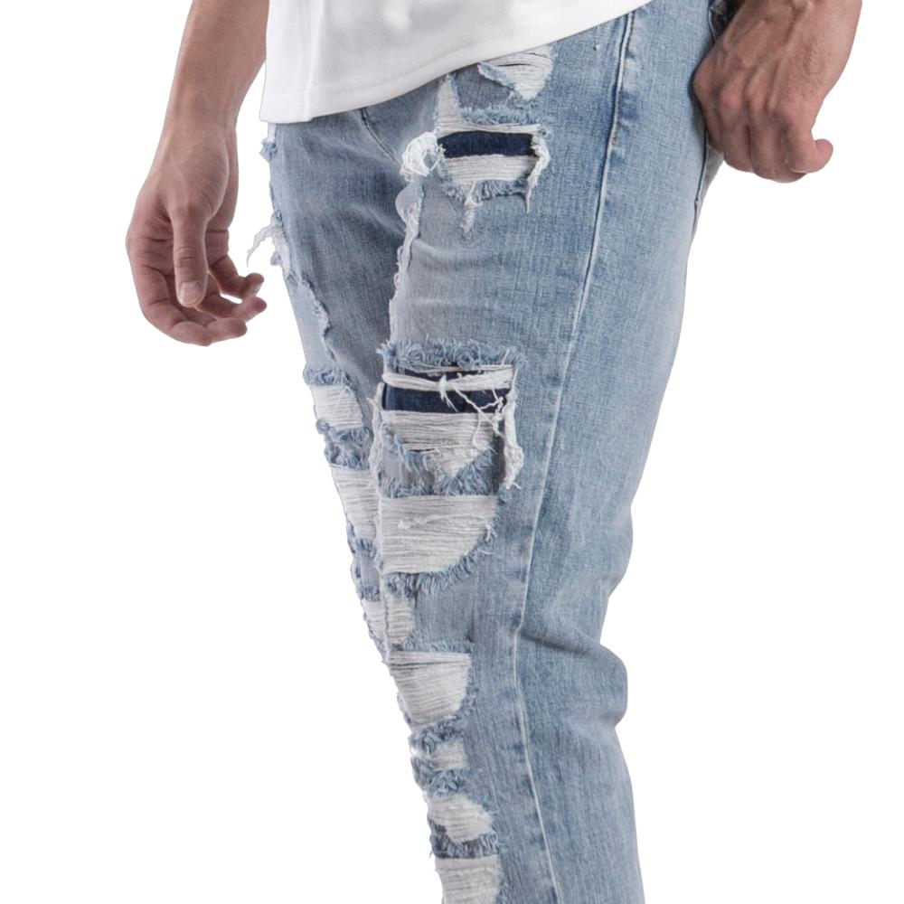 Foto 5 pulgar | Pantalón Slim Straight Hombre Balam Bl1200 Azul