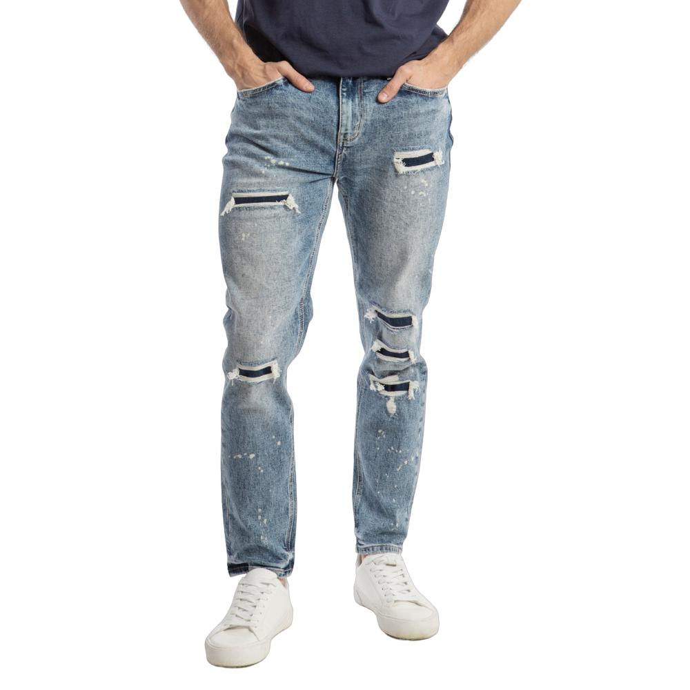 Pantalón Slim Straight Hombre Balam Bl1194 Azul