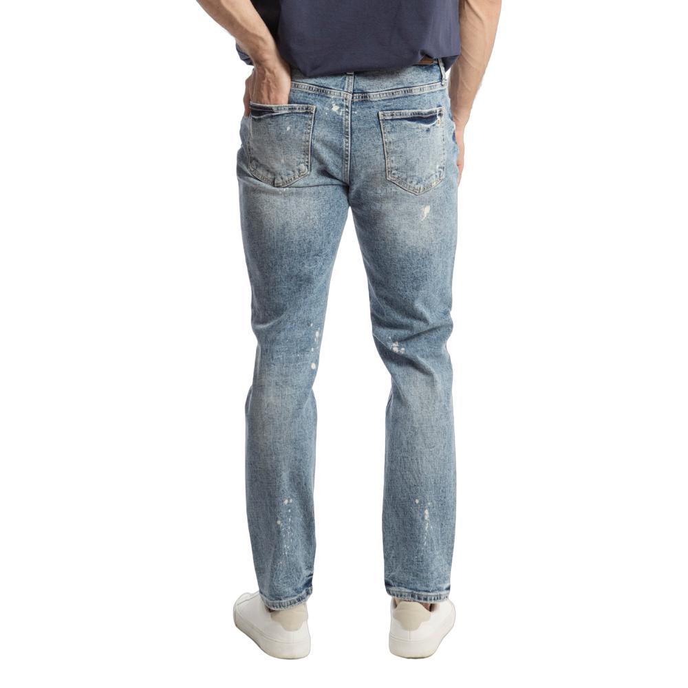 Foto 3 pulgar | Pantalón Slim Straight Hombre Balam Bl1194 Azul