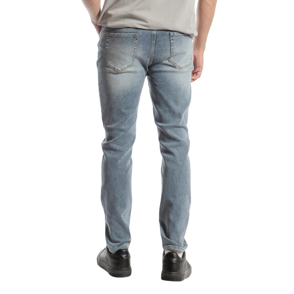 Foto 3 pulgar | Pantalón Slim Straight Hombre Balam Bl1191 Azul