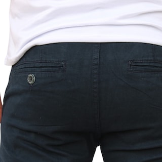 Foto 4 | Pantalón Slim Fit Gabardina Marino