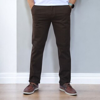 Foto 1 | Pantalón Slim Fit Gabardina Chocolate