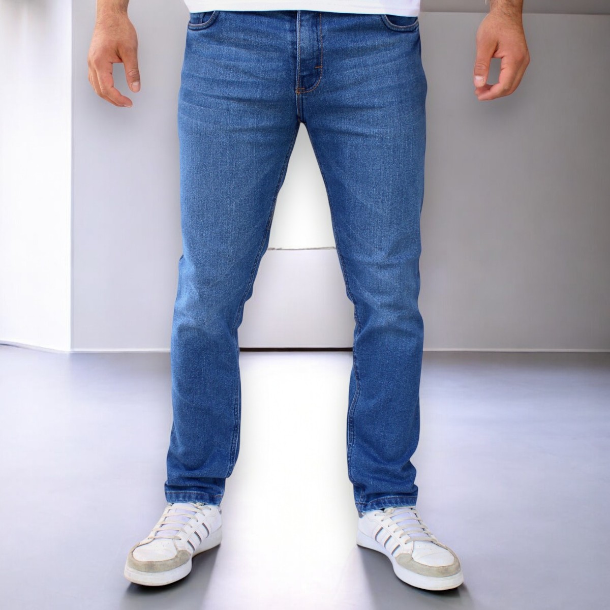Foto 1 | Pantalón Slim Fit Mezclilla Azul Stone