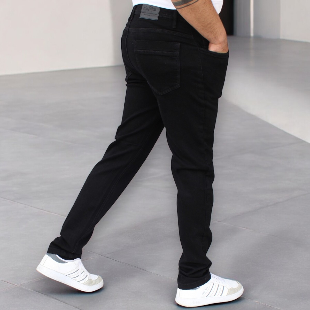 Foto 3 pulgar | Pantalón  Slim Fit De Mezclilla  Negro