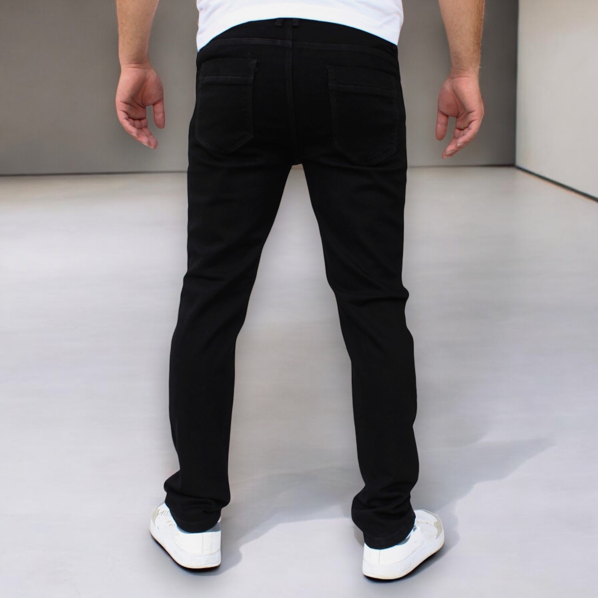 Foto 4 pulgar | Pantalón  Slim Fit De Mezclilla  Negro