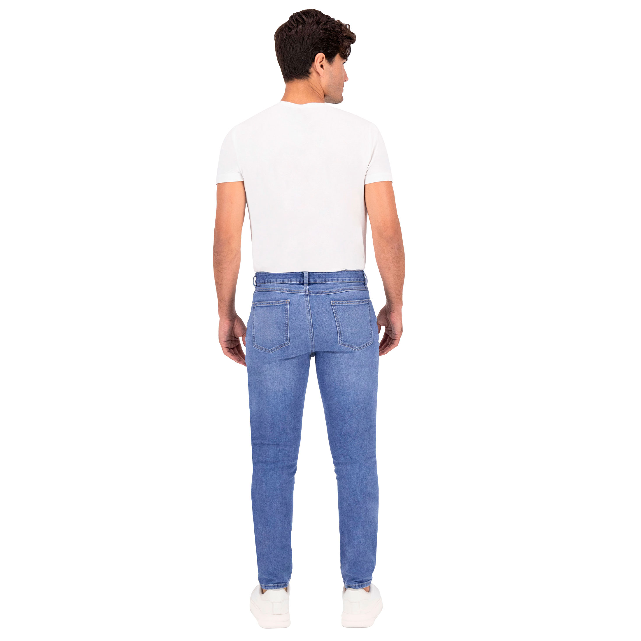 Foto 4 | Pantalón Slim Britos Jeans Hombre Mezclilla Azul 803698
