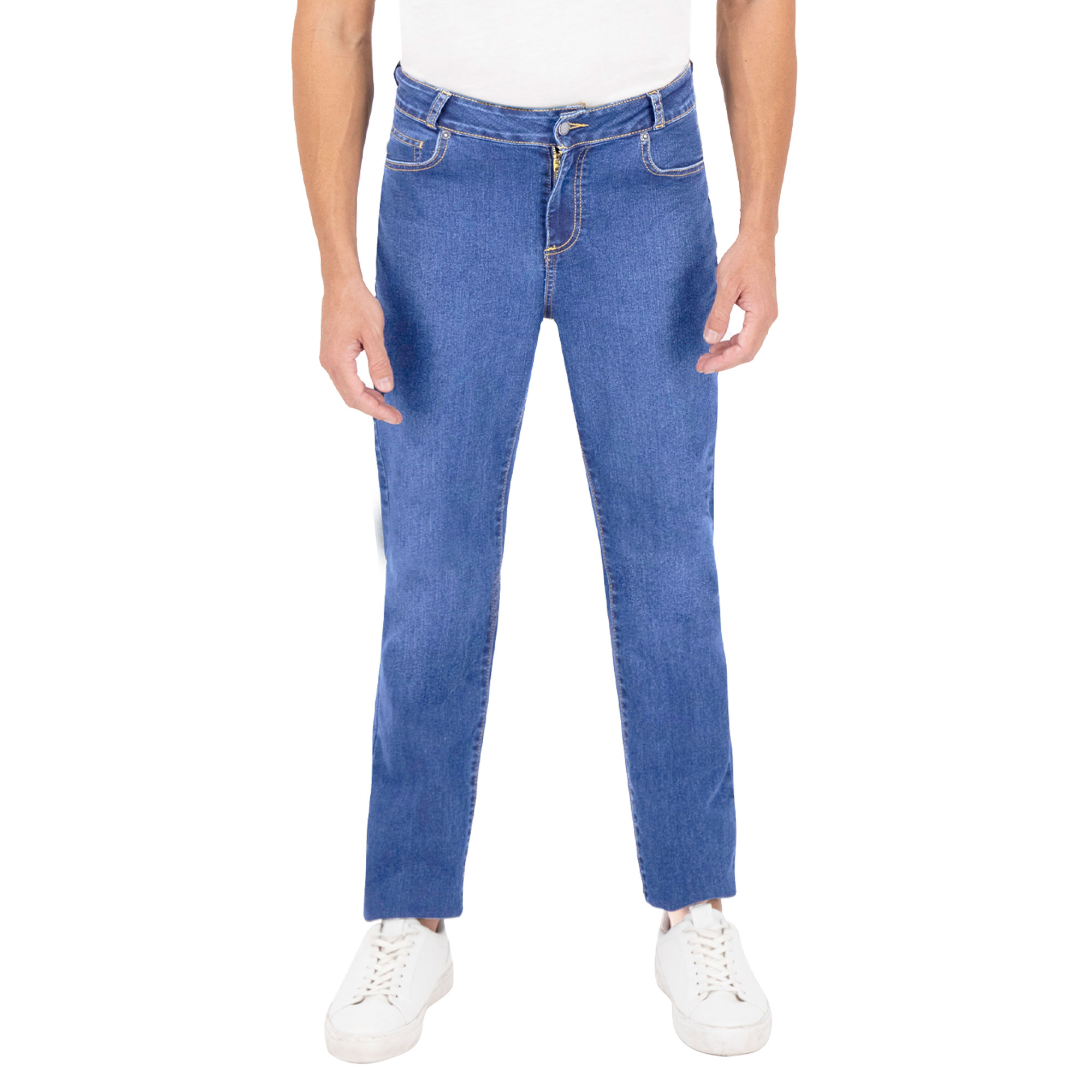 Foto 2 pulgar | Pantalón Slim Britos Jeans Hombre Mezclilla Azul 803700
