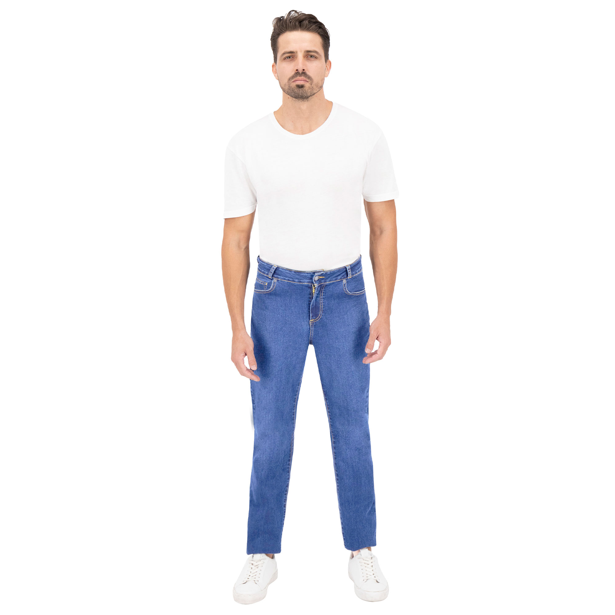 Foto 4 pulgar | Pantalón Slim Britos Jeans Hombre Mezclilla Azul 803700