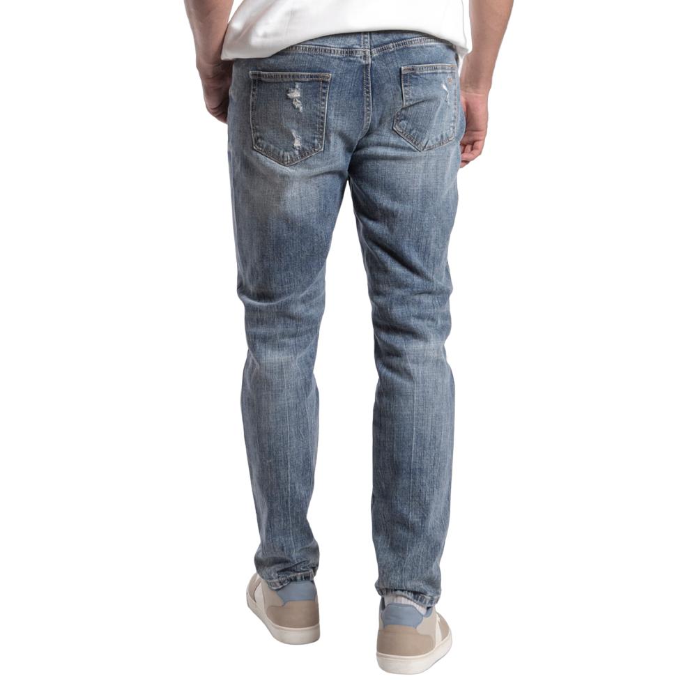 Foto 2 | Jeans Slim Straight Hombre Balam Bl1072 Azul