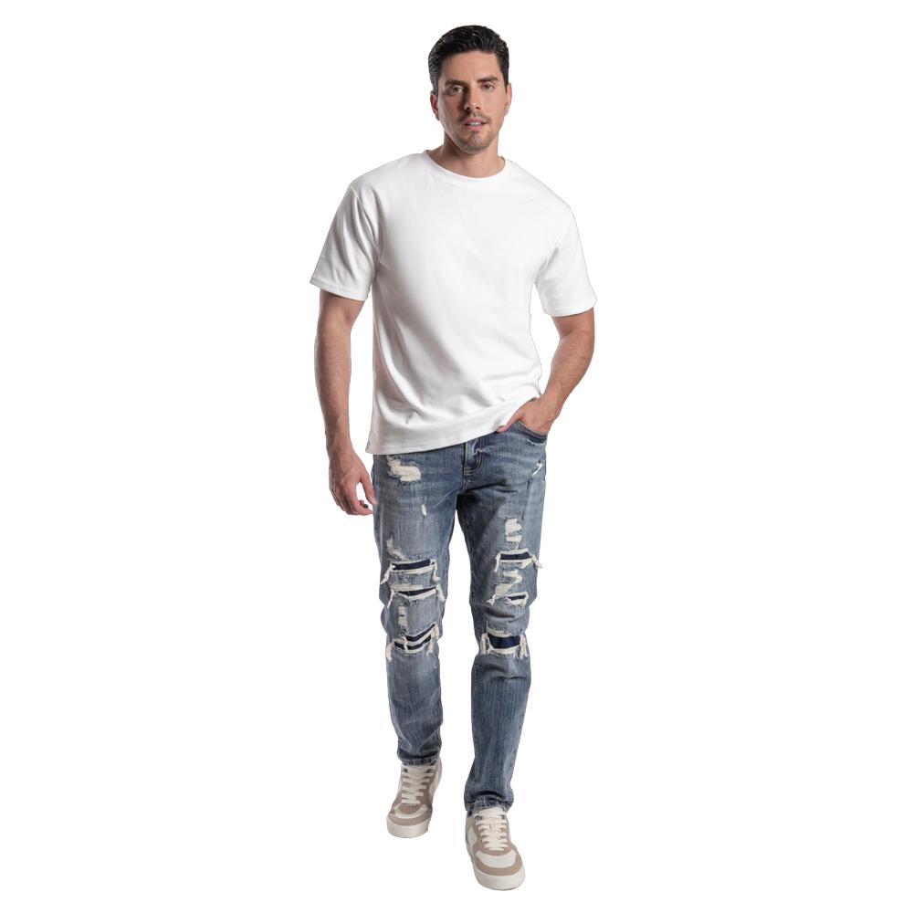 Foto 6 pulgar | Jeans Slim Straight Hombre Balam Bl1072 Azul
