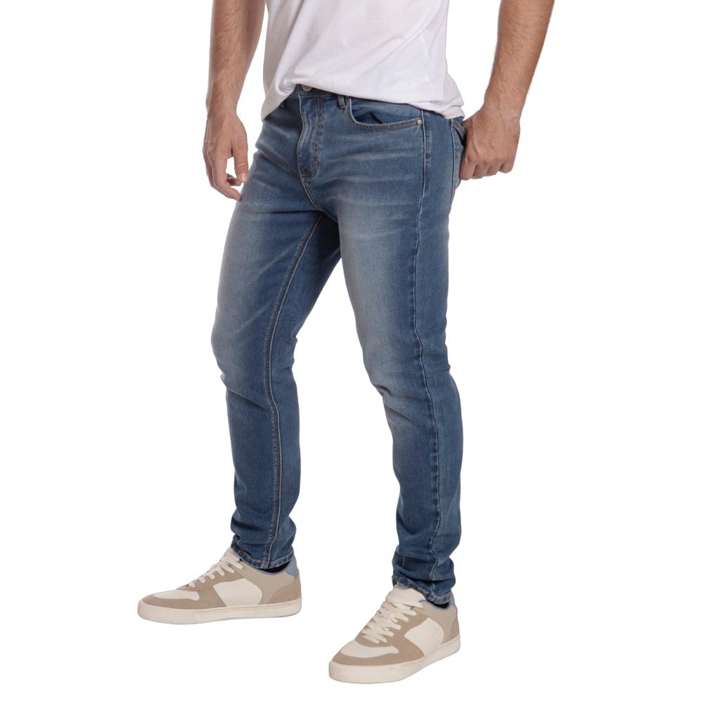 Foto 4 pulgar | Jeans Slim Straight Hombre Balam Bl1186 Azul