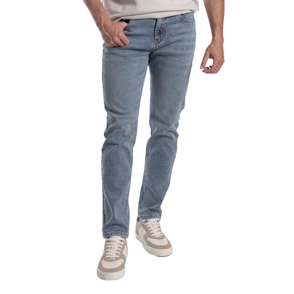 Foto 1 | Jeans Slim Straight Hombre Balam Bl1190 Azul
