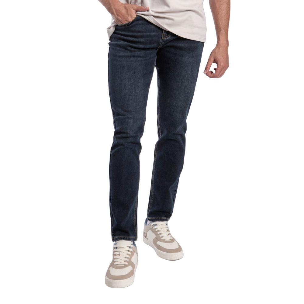 Foto 1 | Jeans Slim Straight Hombre Balam Bl1196 Azul Oscuro