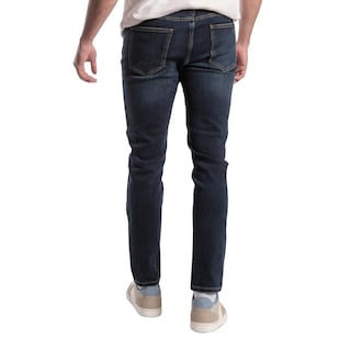 Foto 2 | Jeans Slim Straight Hombre Balam Bl1196 Azul Oscuro