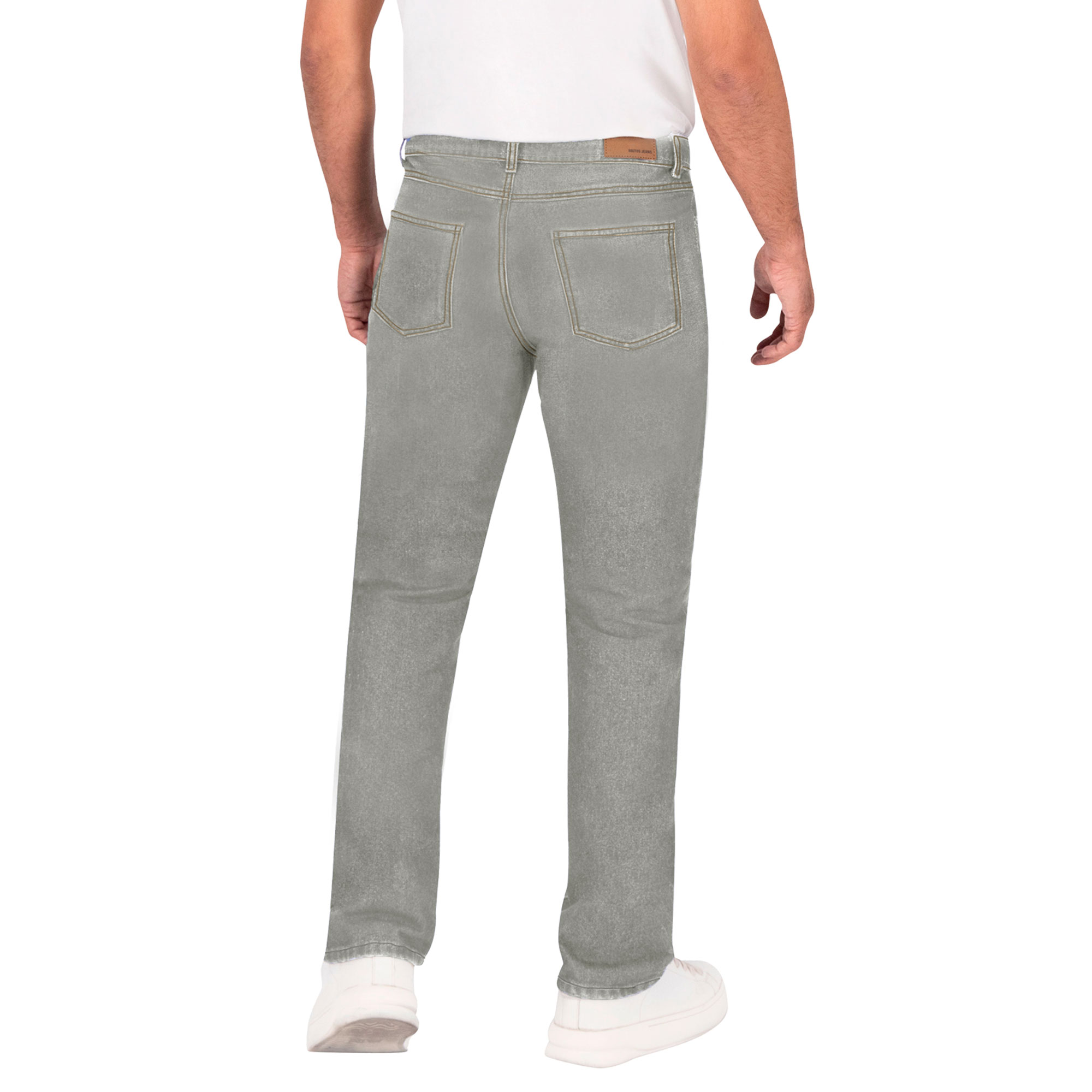 Foto 3 pulgar | Pantalón Slim Britos Jeans Hombre Mezclilla Gris 803776