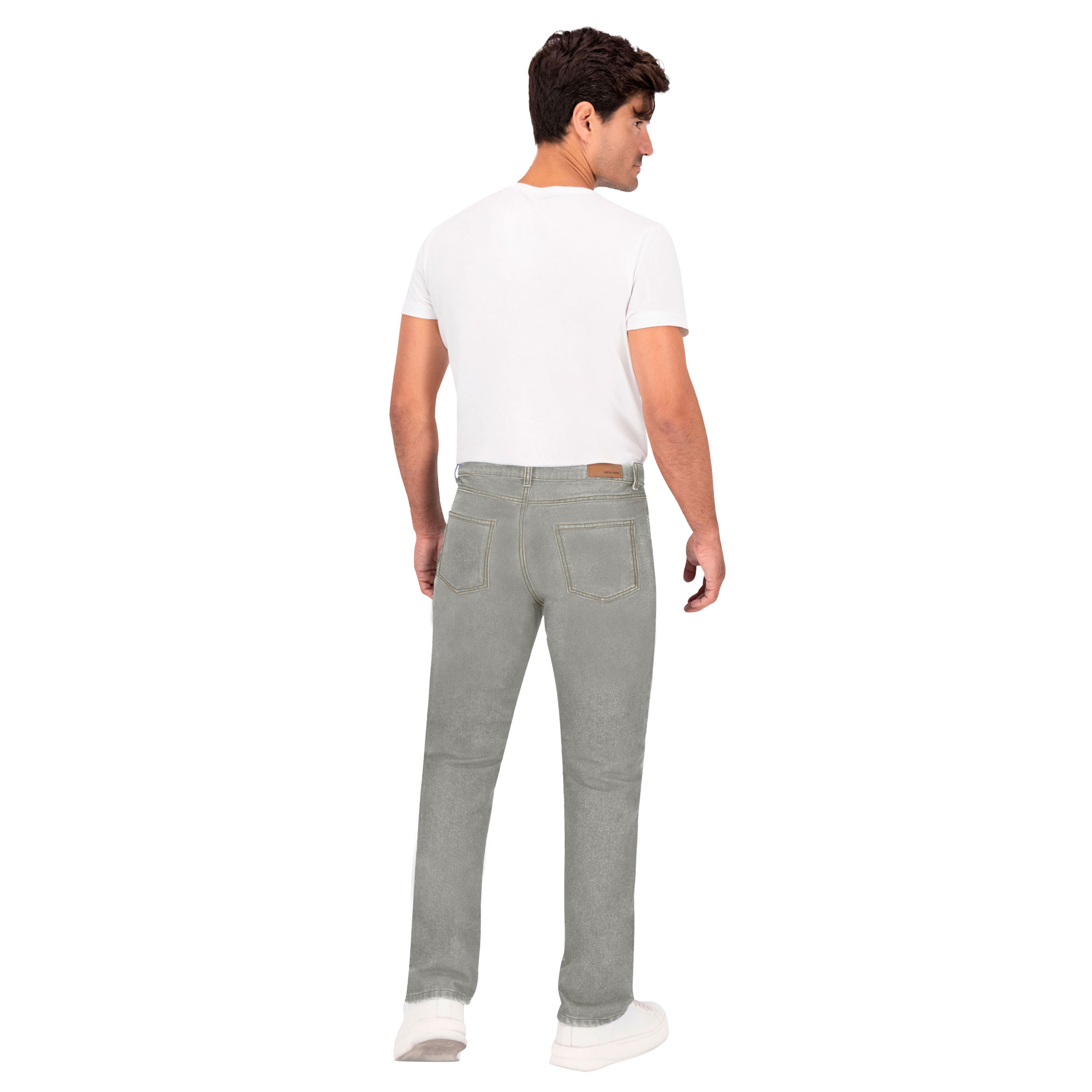 Foto 5 pulgar | Pantalón Slim Britos Jeans Hombre Mezclilla Gris 803776