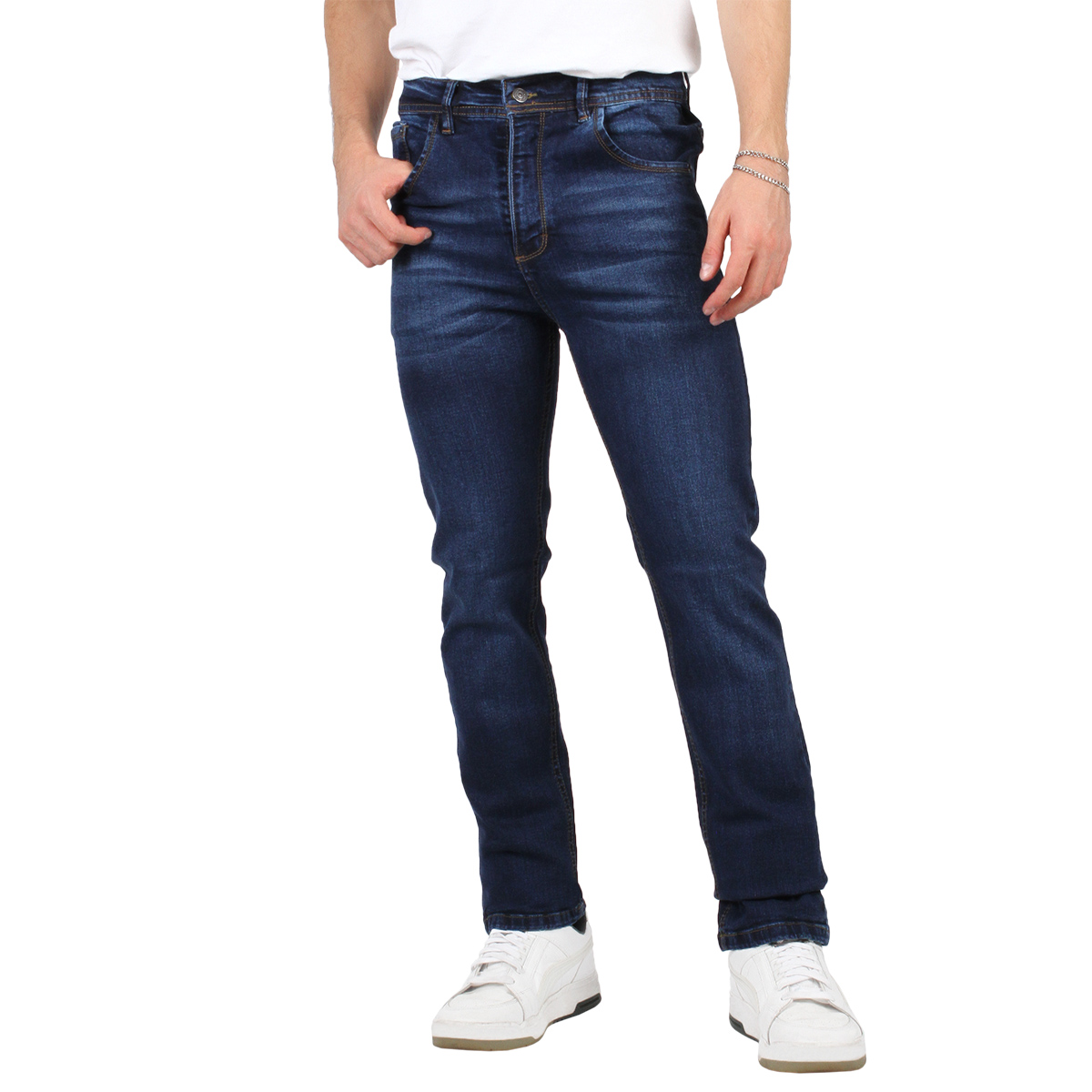 Foto 2 pulgar | Pantalón De Hombre Slim Fit Azul Oscuro
