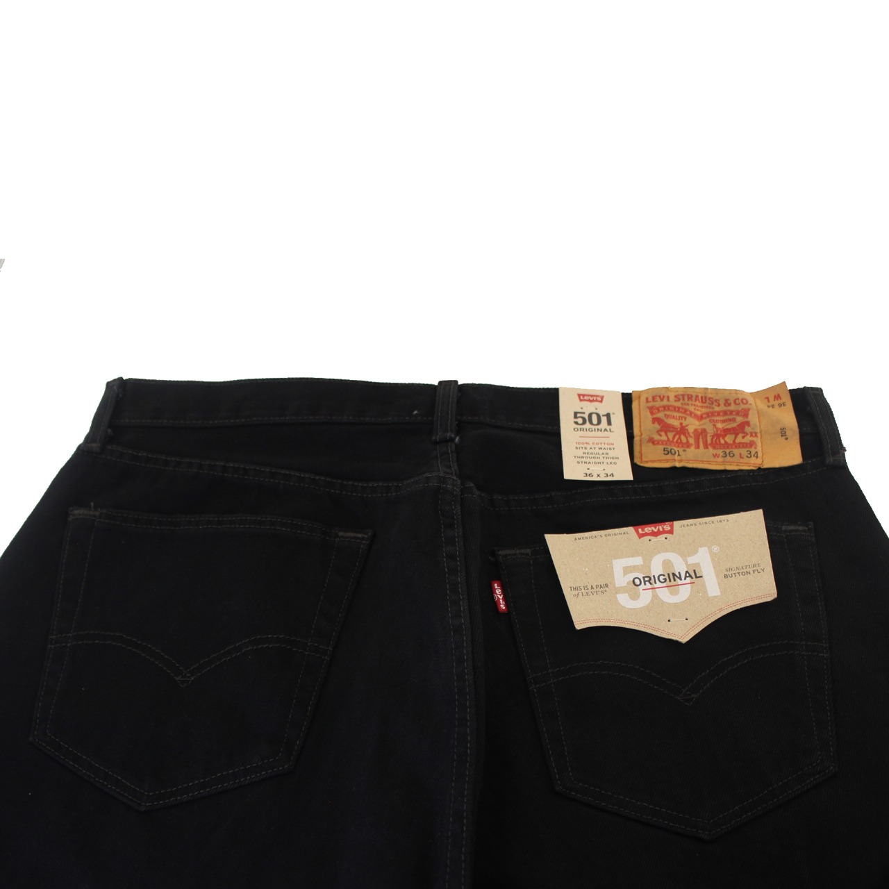 Foto 4 | Pantalón Vaquero 501 Levi's 53101502 color Negro para Caballero