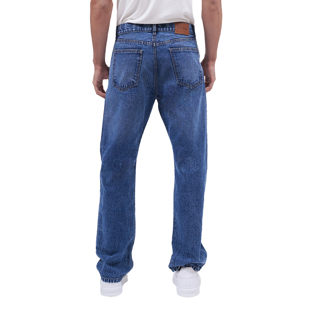 Foto 4 pulgar | Jeans de Mezclilla MCHK Straight 8021 color Azul Corte Recto Tiro Alto para Hombre