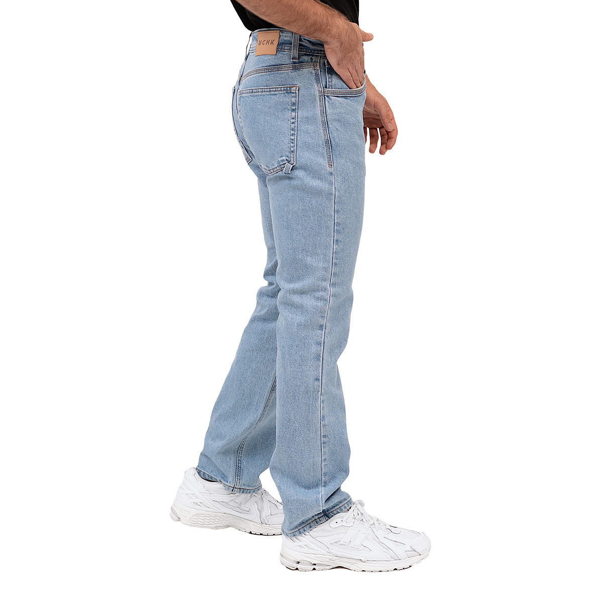 Foto 2 | Jeans de Mezclilla MCHK Azules 8026 Corte Recto Tiro Alto para Caballero