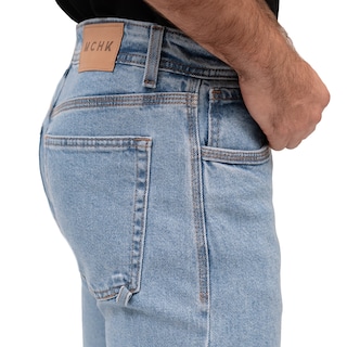 Foto 5 | Jeans de Mezclilla MCHK Azules 8026 Corte Recto Tiro Alto para Caballero
