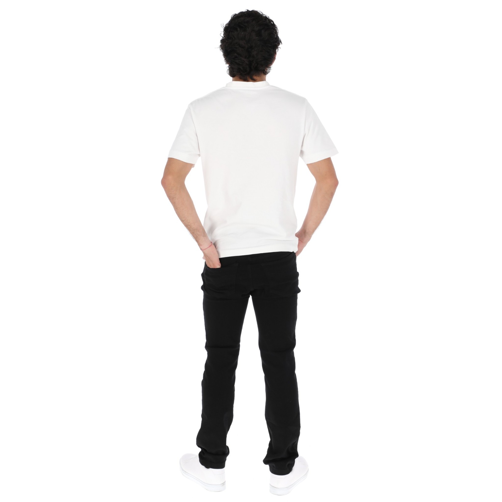 Foto 4 pulgar | Jeans Pantalon Negro Para Hombre Corte Recto