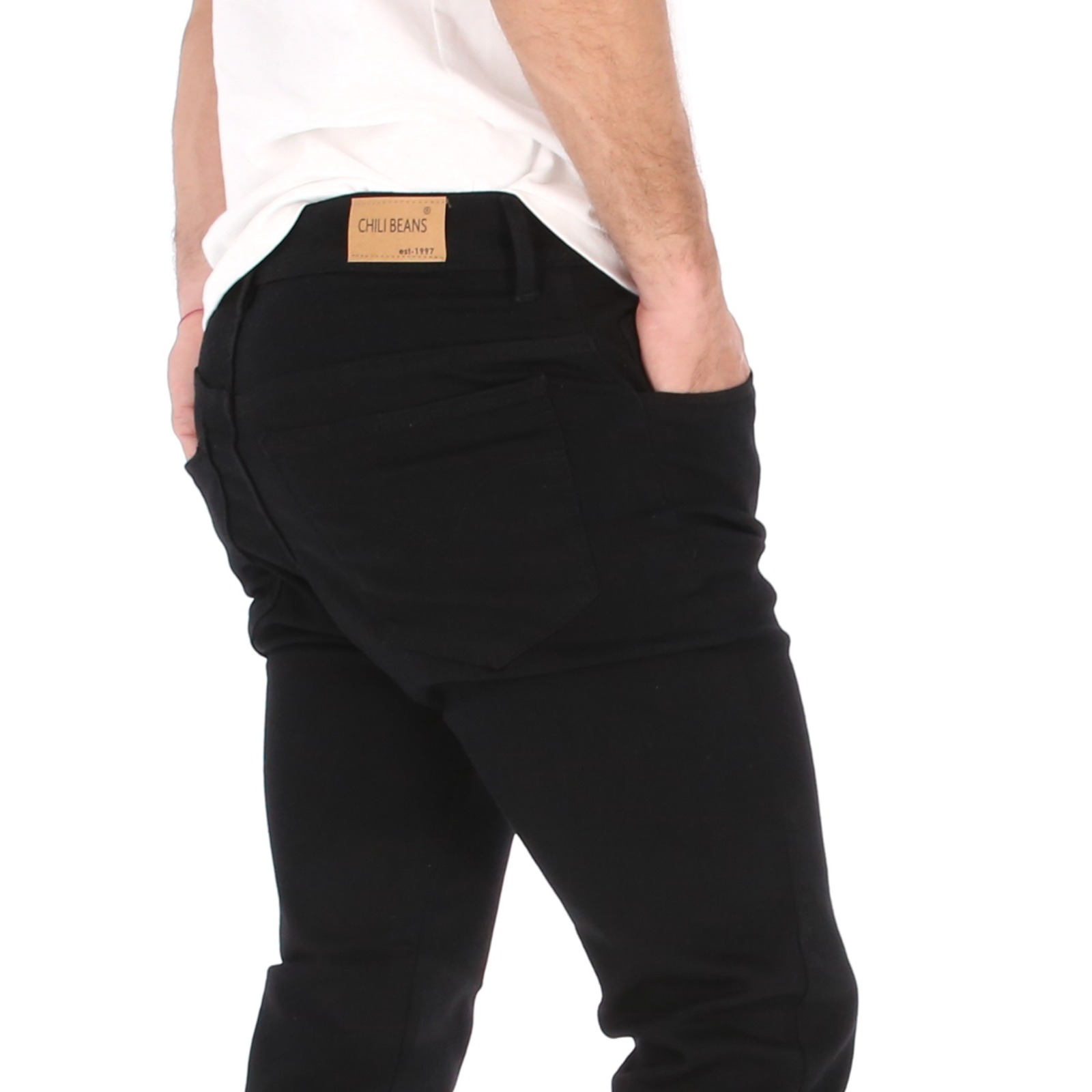 Foto 6 pulgar | Jeans Pantalon Negro Para Hombre Corte Recto