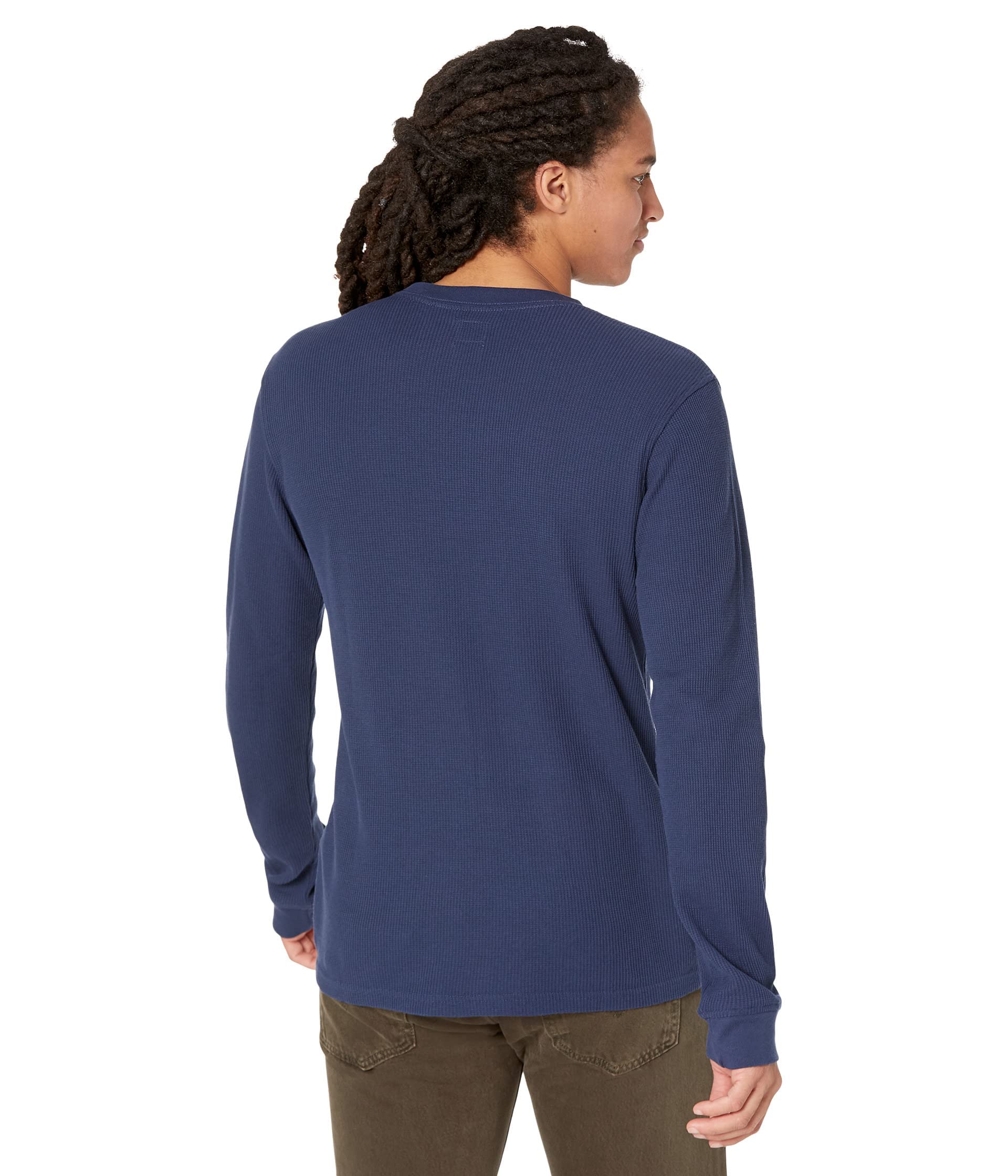 Foto 3 pulgar | Camisa Térmica Levi's De Manga Larga Holgada Para Hombre, Vestido Azul - Venta Internacional.