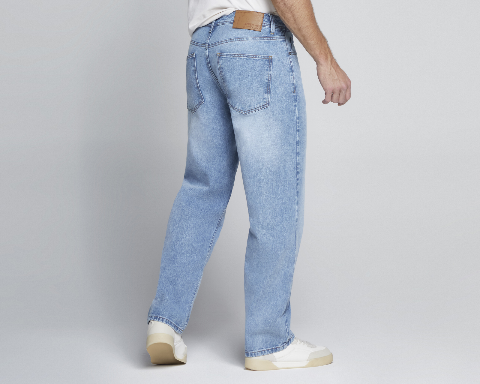 Foto 2 | Jeans Hombre Pantalon Mezclilla Recto Amplio Cintura Regular Seven Jeans