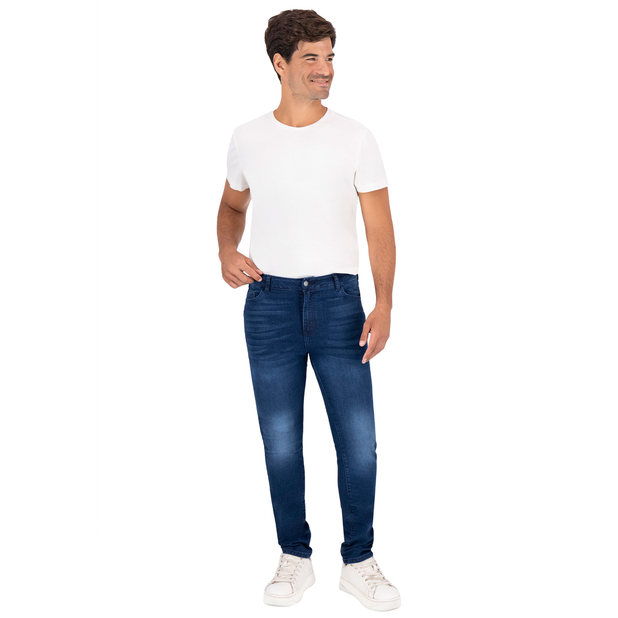 Foto 3 | Pantalón Recto Britos Jeans Hombre Azul 803512