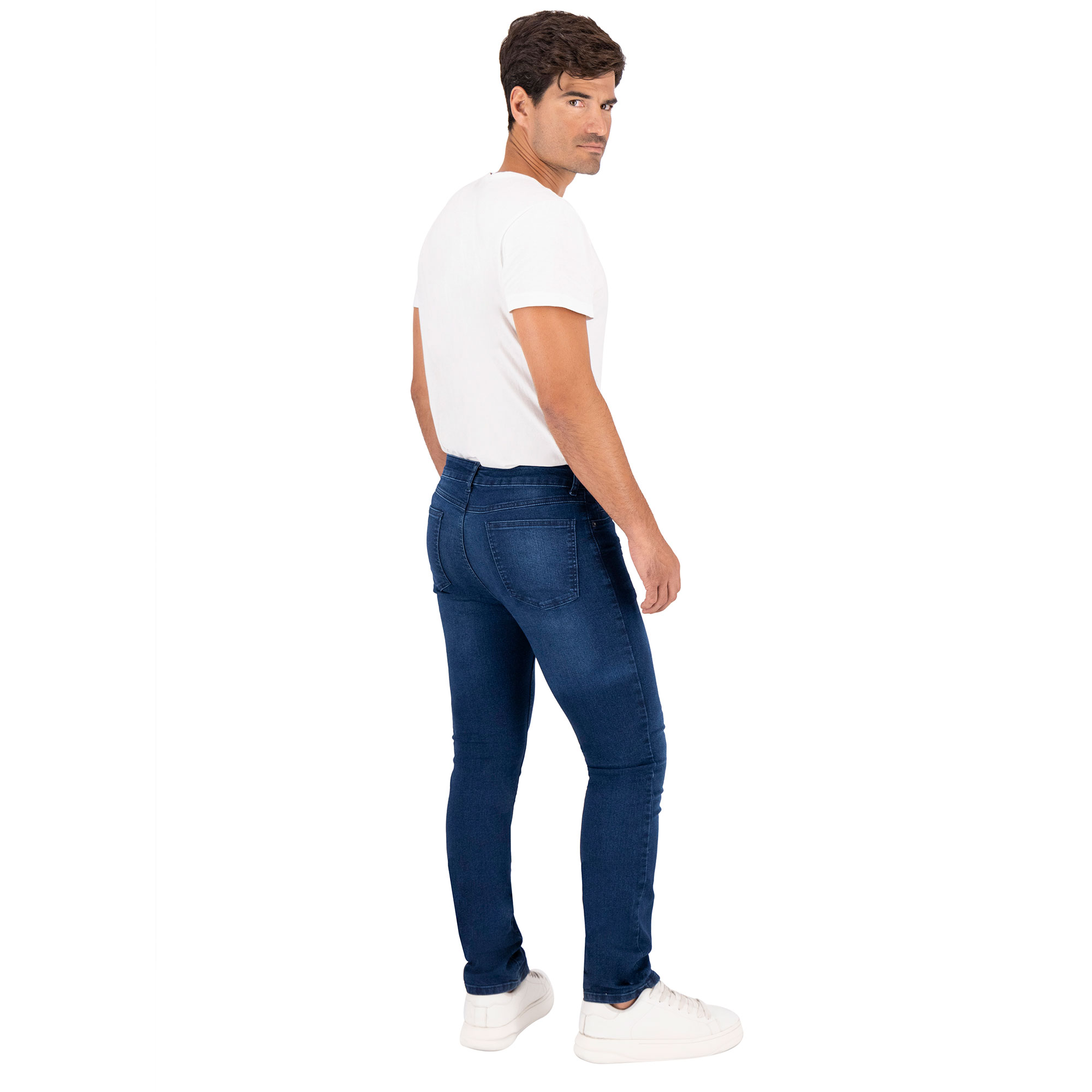 Foto 4 | Pantalón Recto Britos Jeans Hombre Azul 803512