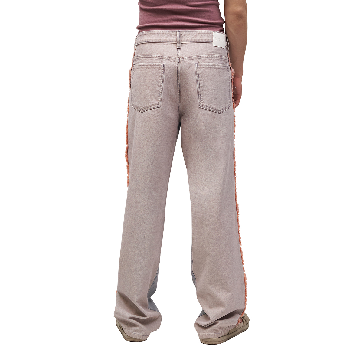 Foto 3 | Jeans De Mezclilla Mchk. Corte Recto, Caballero, Color Coral. Modelo 8083