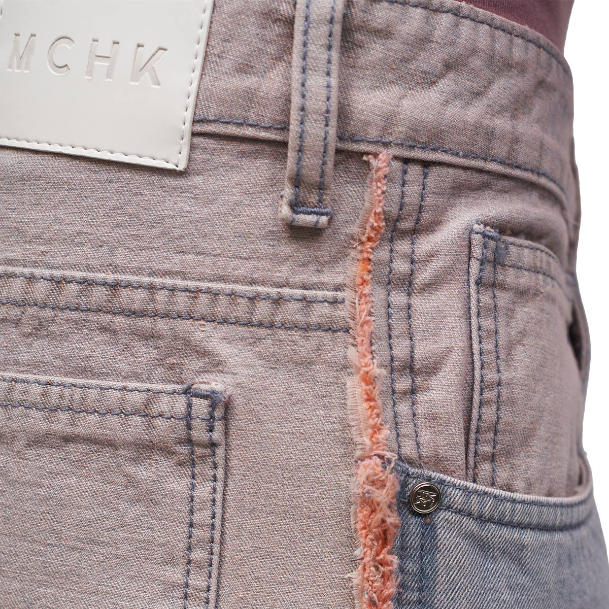 Foto 5 pulgar | Jeans De Mezclilla Mchk. Corte Recto, Caballero, Color Coral. Modelo 8083