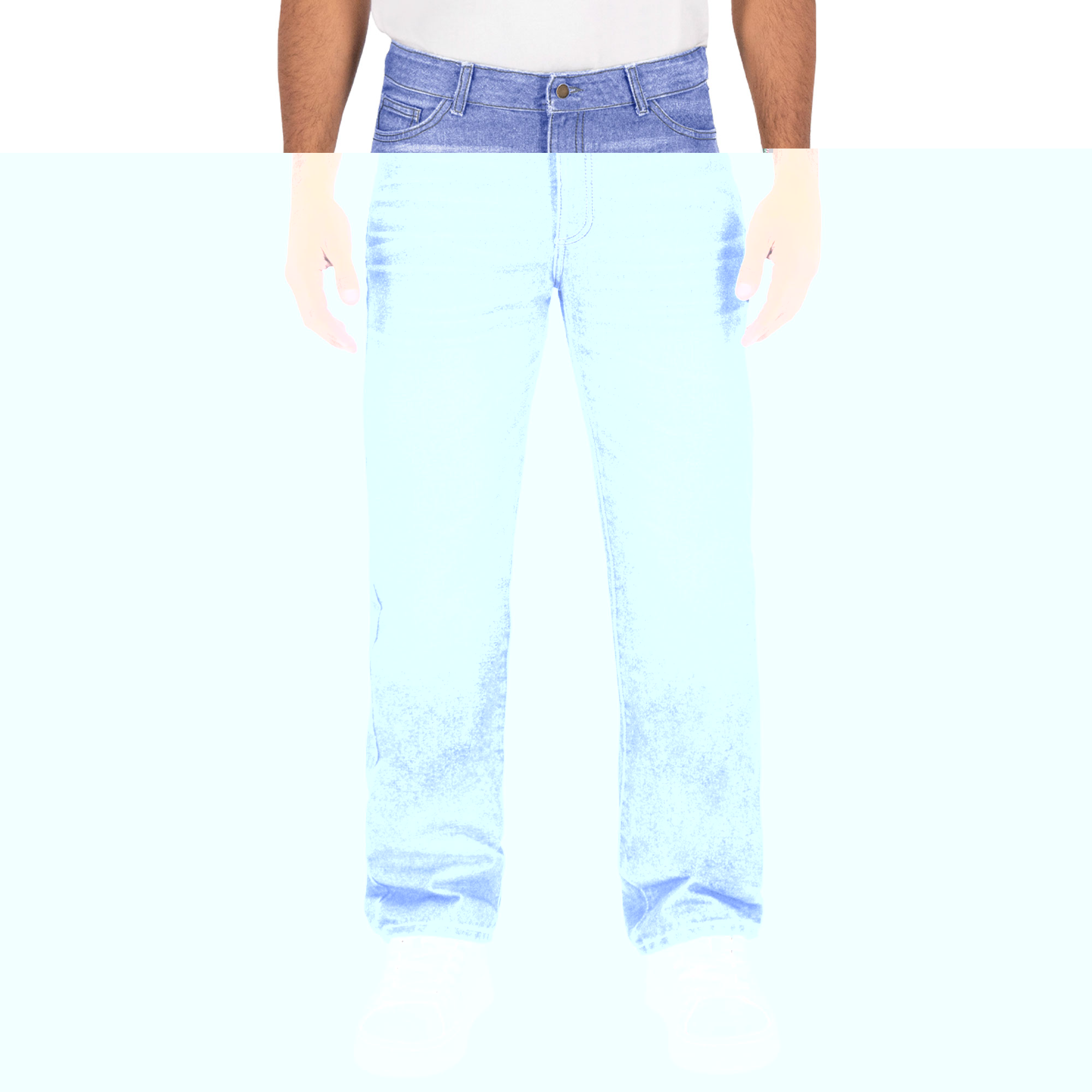 Foto 1 | Pantalón Recto Britos Jeans Hombre Mezclilla Azul 803702